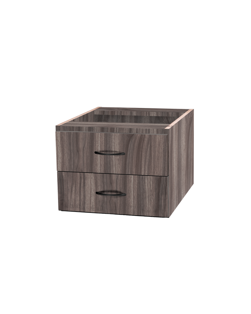 Super110 2 Drawer Fixed pedestal, (NO LOCK)