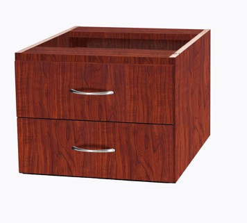 Super110 2 Drawer Fixed pedestal, (NO LOCK)