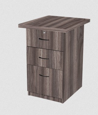 Super110 Desk Height Pedestal, 2 Drawer + Deep Drawer, with top lock